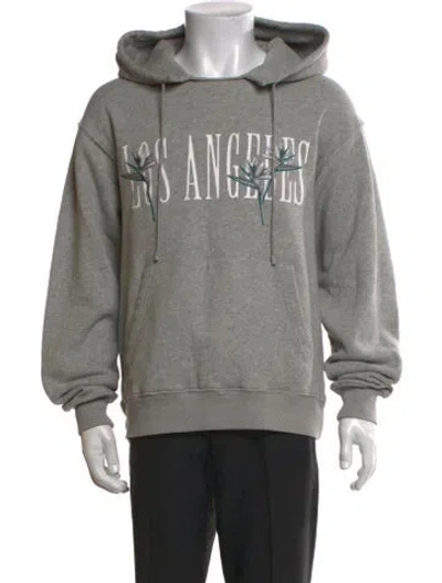 Pre-owned Stampd Graphic Print Crew Neck Hoodie In Gray