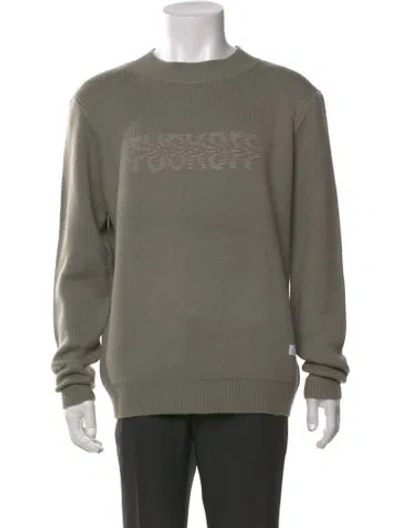 Pre-owned Stampd Graphic Print Crew Neck Pullover In Green