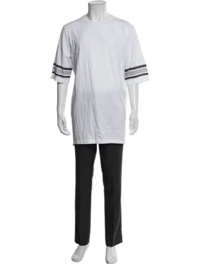 Pre-owned Stampd Graphic Print Crew Neck T-shirt In White