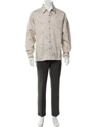 Pre-owned Stampd Graphic Print Long Sleeve Shirt W/ Tags In Neutrals