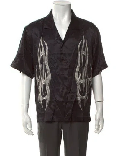 Pre-owned Stampd Graphic Print Short Sleeve Shirt W/ Tags In Black