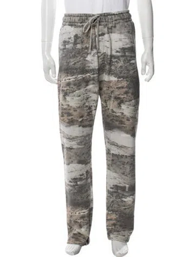 Pre-owned Stampd Graphic Print Sweatpants W/ Tags In Grey