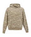 Stampd Beige Felpa Con Cappuccio Camo Leopard In Nude