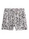 Stampd Leopard Shorts In Gray