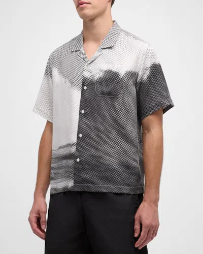Stampd Men's Dotted Wave Camp Shirt In Multi