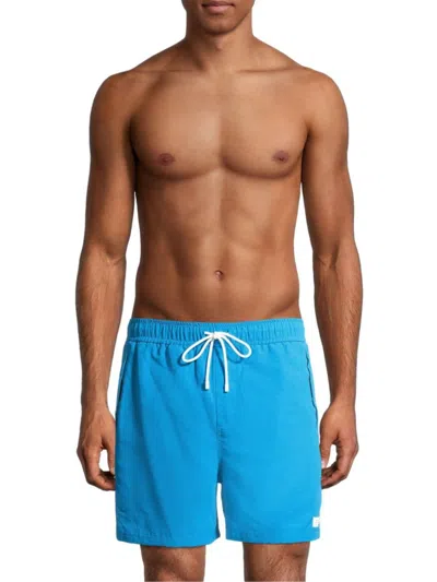 Stampd Men's Nylon Drawstring Shorts In Ocean