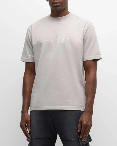 Stampd Men's Transit Logo T-shirt In Ash Grey