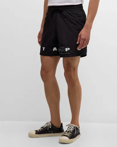 Stampd Men's Transit Logo Trunks In Black