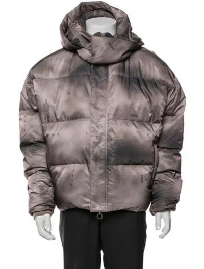 Pre-owned Stampd Puffer Coat In Gray