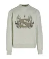 Stampd Grey Chrome Flame Sweatshirt In Gray