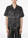 Stampd Script-print Short-sleeve Shirt In Black
