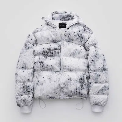 Stampd Snow Camo Down Jacket In White