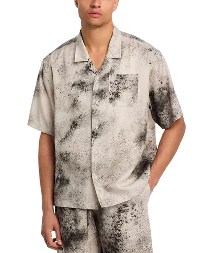 Stampd Splatter Camp Collar Shirt In Multi