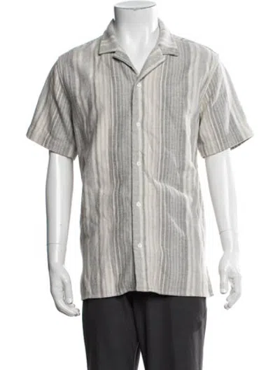Pre-owned Stampd Striped Short Sleeve Shirt In Neutrals