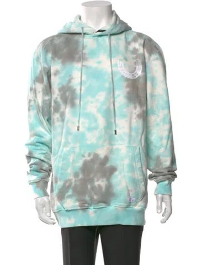Pre-owned Stampd Tie-dye Print Crew Neck Hoodie In Green