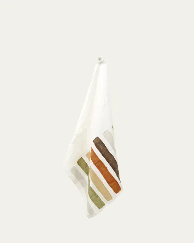 Stamperia Bertozzi Gammacolor Neutrals Linen Tea Towel In Gammacolori 61