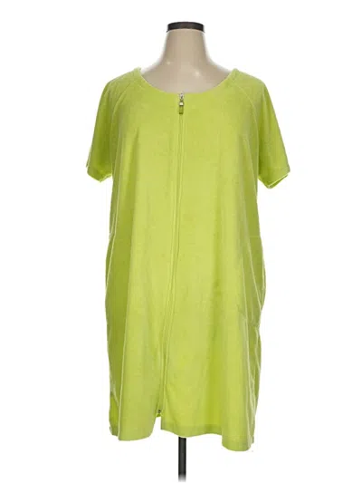 Pre-owned Stan Herman Poncho In Green