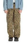 STAN RAY STAN RAY BIG JOB LEOPARD CAMO BAGGY STRAIGHT LEG PAINTER PANTS