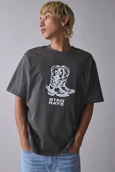 Stan Ray Boots Graphic Tee In Black, Men's At Urban Outfitters