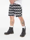 Stan Ray Chain-link Print Shorts In Black