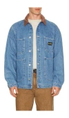 Stan Ray Coverall Jacket In Blue