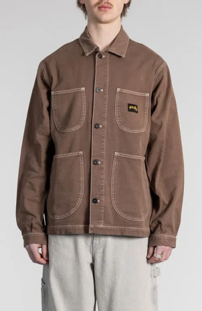 Stan Ray Coverall Jacket In Shale Duck