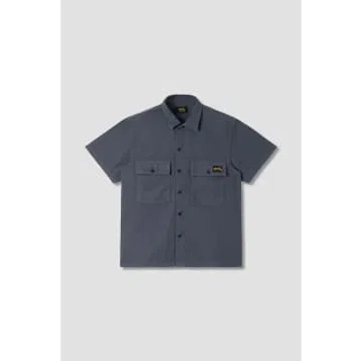 Stan Ray Cpo Short Sleeve Shirt In Blue