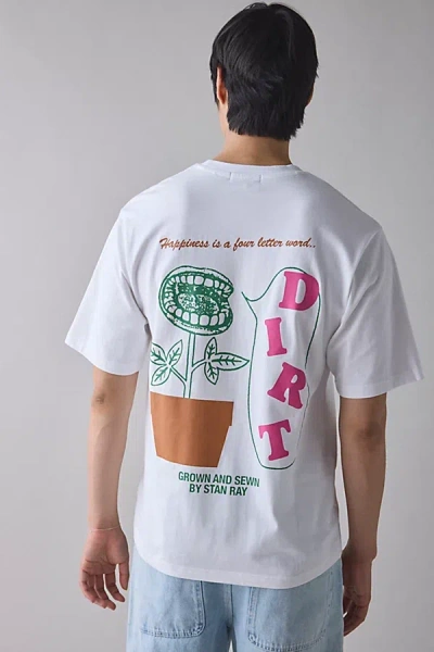 Stan Ray Dirt Graphic Tee In White At Urban Outfitters