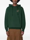 Stan Ray Logo-embroidered Hoodie In Green