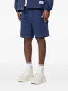 Stan Ray Logo-patch Denim Shorts In Blue