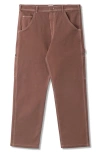 Stan Ray Og Relaxed Straight Leg Cotton Canvas Painter Pants In Brown
