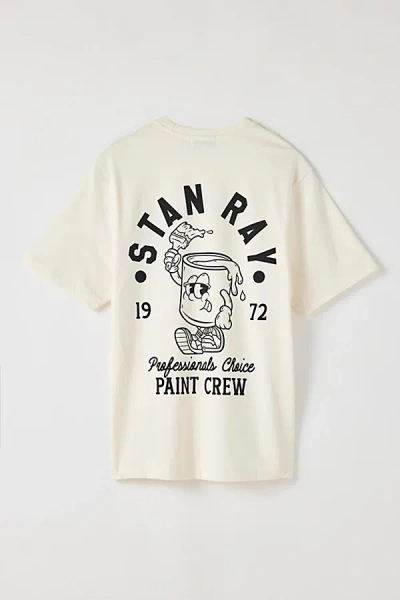 STAN RAY PAINT CREW GRAPHIC TEE IN WHITE, MEN'S AT URBAN OUTFITTERS