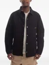 Stan Ray Patch-pocket Button-front Jacket In Black