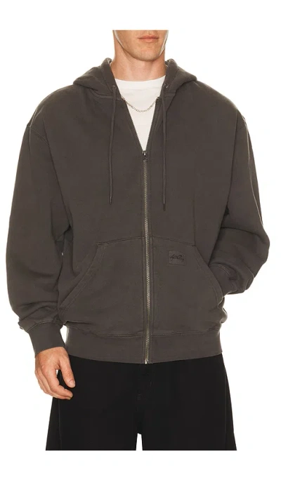 Stan Ray Patch Zip Hoodie In Gray