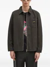 Stan Ray Pinstripe Zip-front Jacket In Green