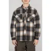 Stan Ray Plaid Cotton Overshirt In Navy Plaid