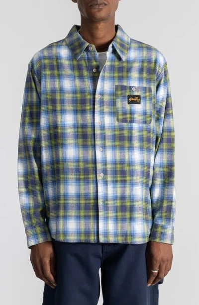 Stan Ray Plaid Flannel Button-up Shirt In Green
