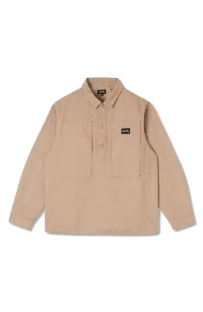 Stan Ray Popover Cotton Painter Shirt In Brown