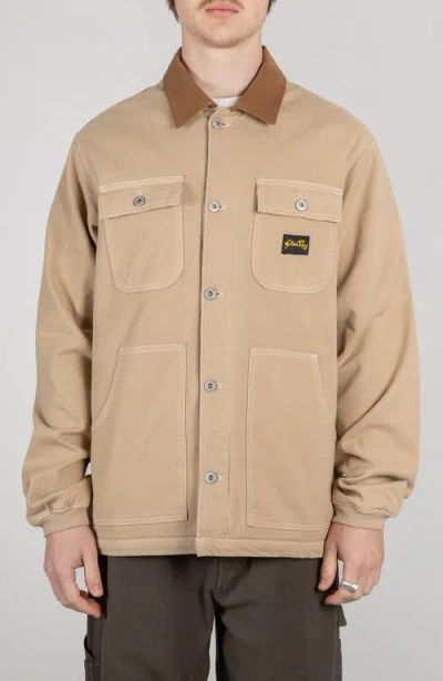Stan Ray Pork Chop Jacket In Antique Khaki Duck