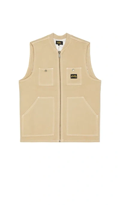 Stan Ray Pork Chop Vest In Brown