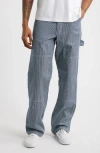 Stan Ray Railroad Stripe Double Knee Painter Pants In Brown