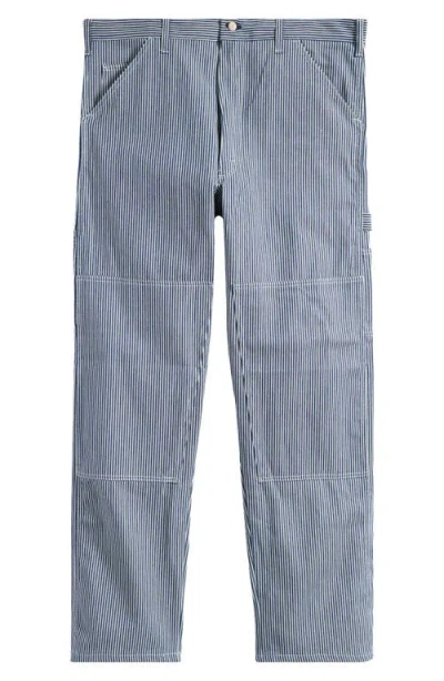 Stan Ray Railroad Stripe Double Knee Painter Pants In Hickory Stripe