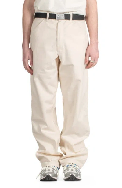 Stan Ray Relaxed Straight Leg Painter Pants In Ecru