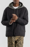 Stan Ray Reversible Quilted Liner Jacket In Black