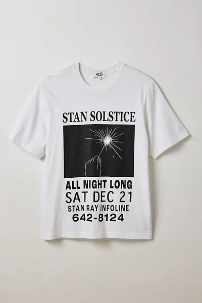 Stan Ray Solstice Graphic Tee In White, Men's At Urban Outfitters