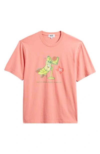 Stan Ray Stan Dunk Cotton Graphic T-shirt In Washed Red