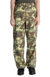 Stan Ray Woodland Camo Cotton Canvas Carpenter Pants In Multi