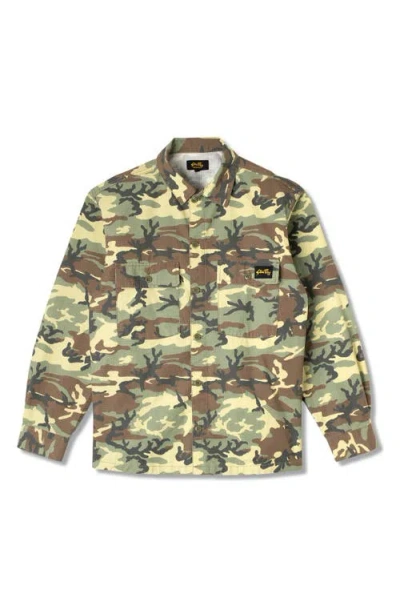 Stan Ray Woodland Camo Cotton Ripstop Button-up Shirt In Multi