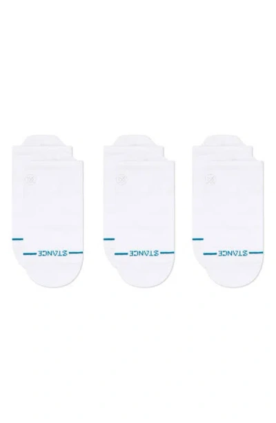 Stance 3-pack Icon Low Socks In White