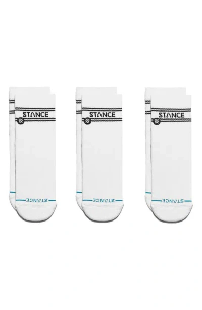 Stance 3-pack Quarter Socks In White